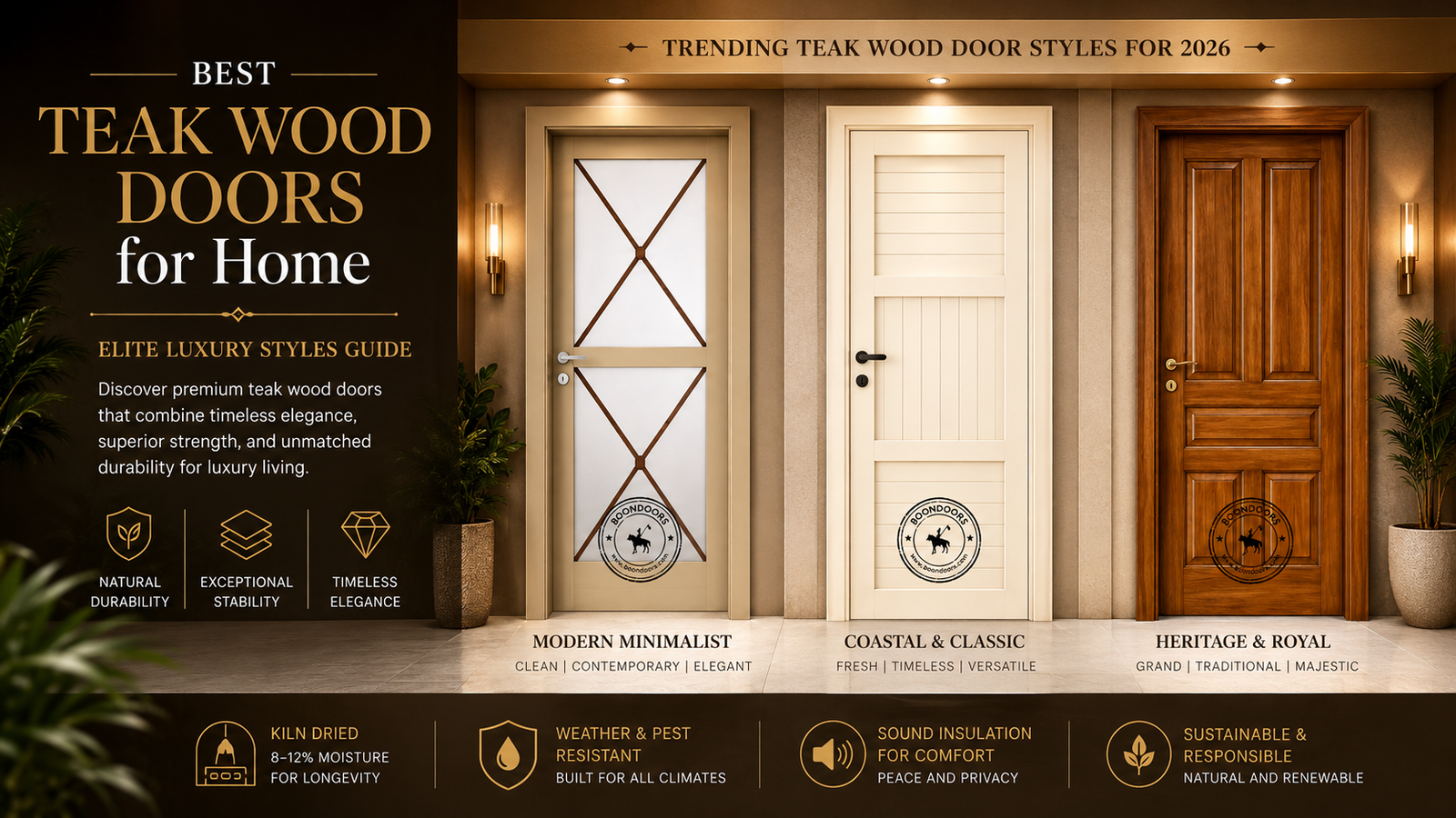teak wood doors for home