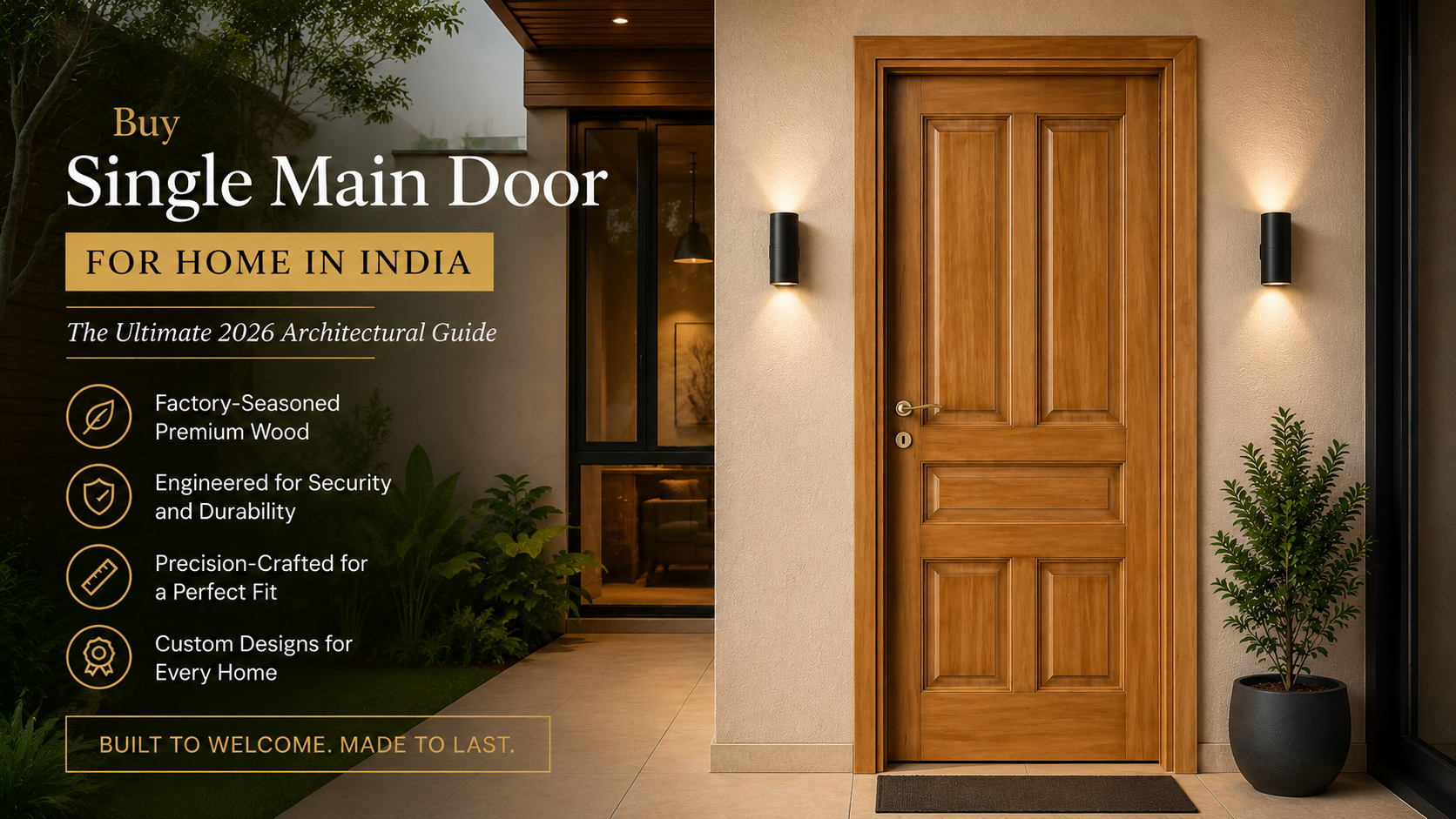 Buy Single Main Door for Home in India: The Ultimate 2026 Architectural Guide