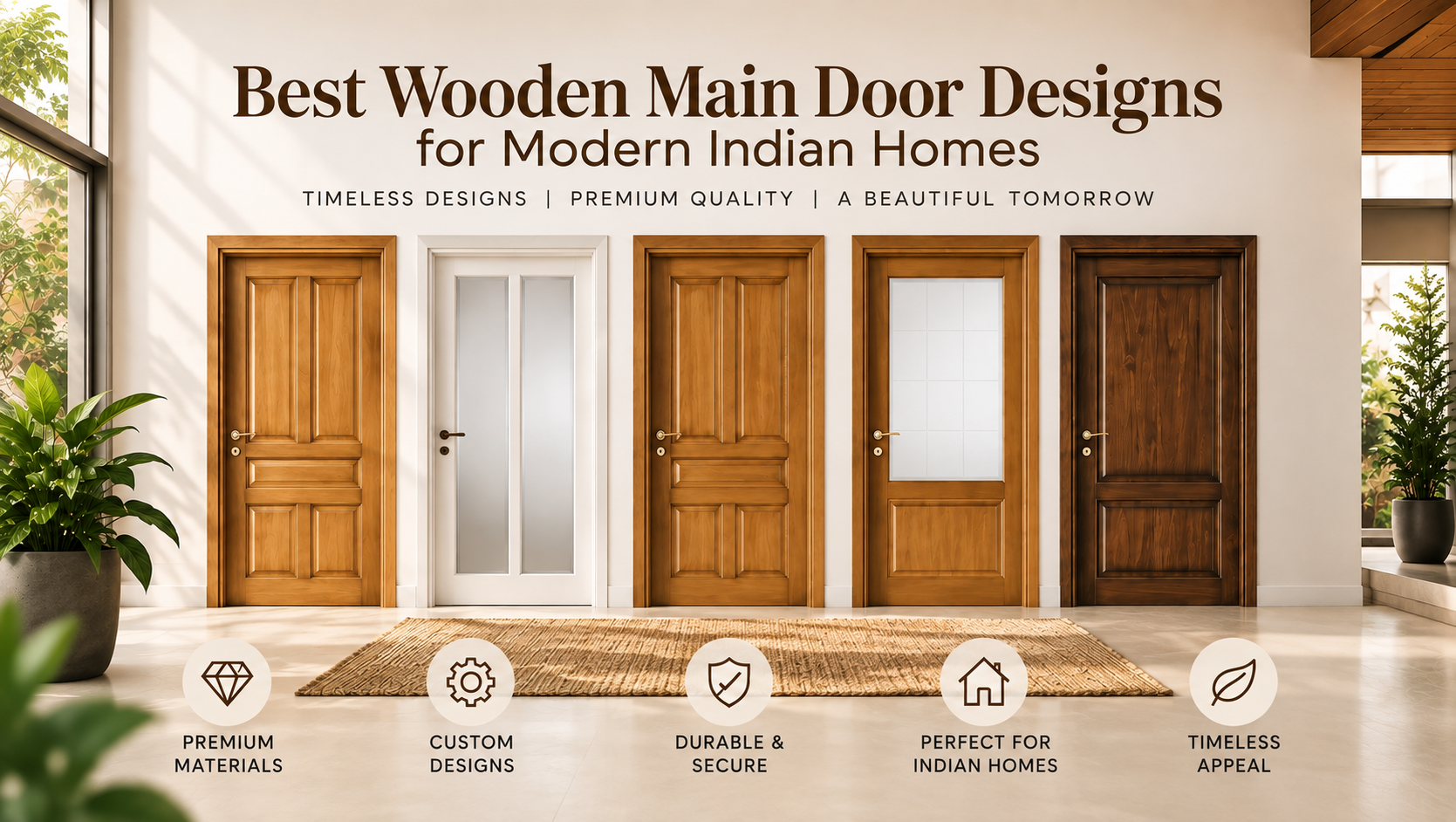 best wooden main doors designs