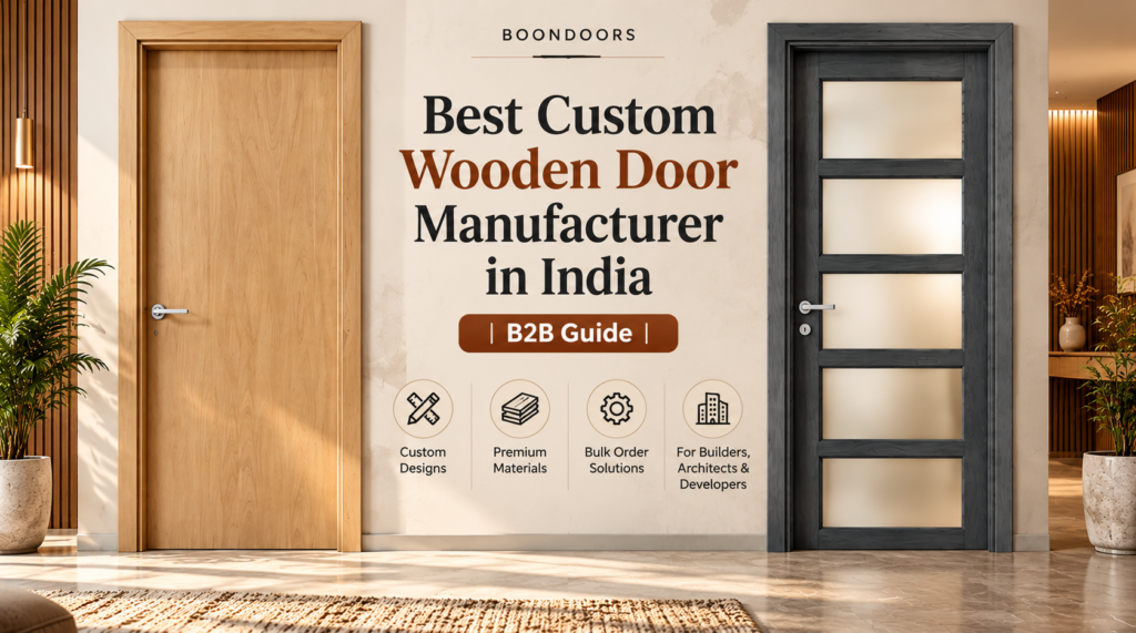 Boondoors, the best custom wooden door manufacturer in India, offering B2B door solutions.